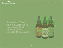 Tablet Screenshot of organicstevia.com